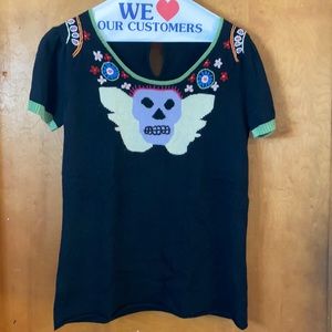 Fun American Retro 100% cashmere top